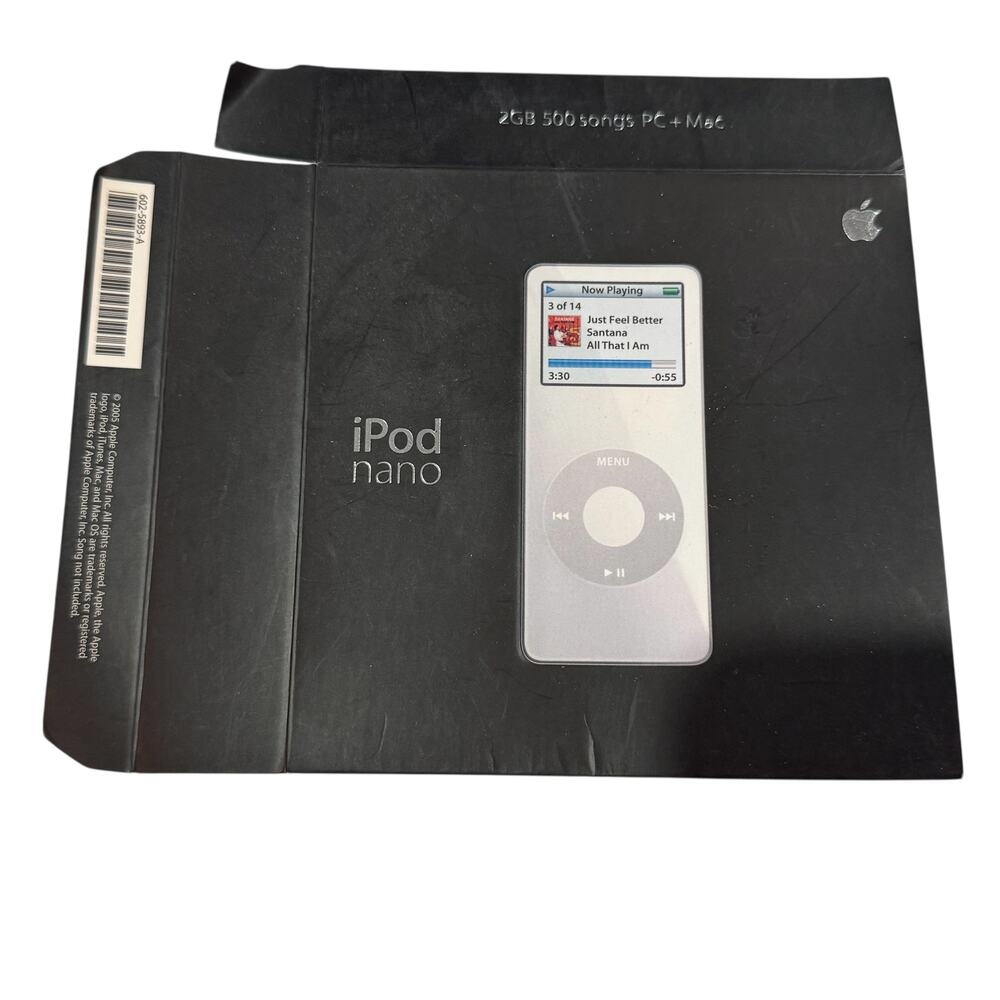 VTG Apple iPod Nano 2GB Retail Box Only no Inserts or Device Packaging MA004LL/A